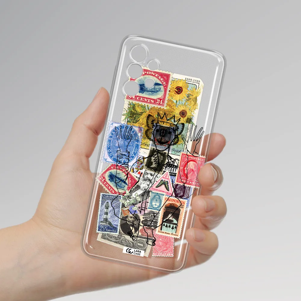 Stamp Collection Samsung A32 4G Clear Tpu Case