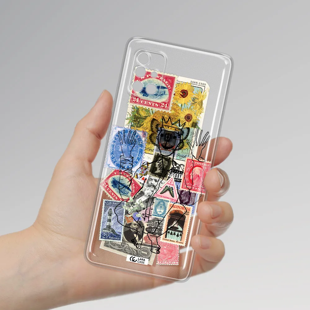 Stamp Collection Samsung A40S Clear Tpu Case