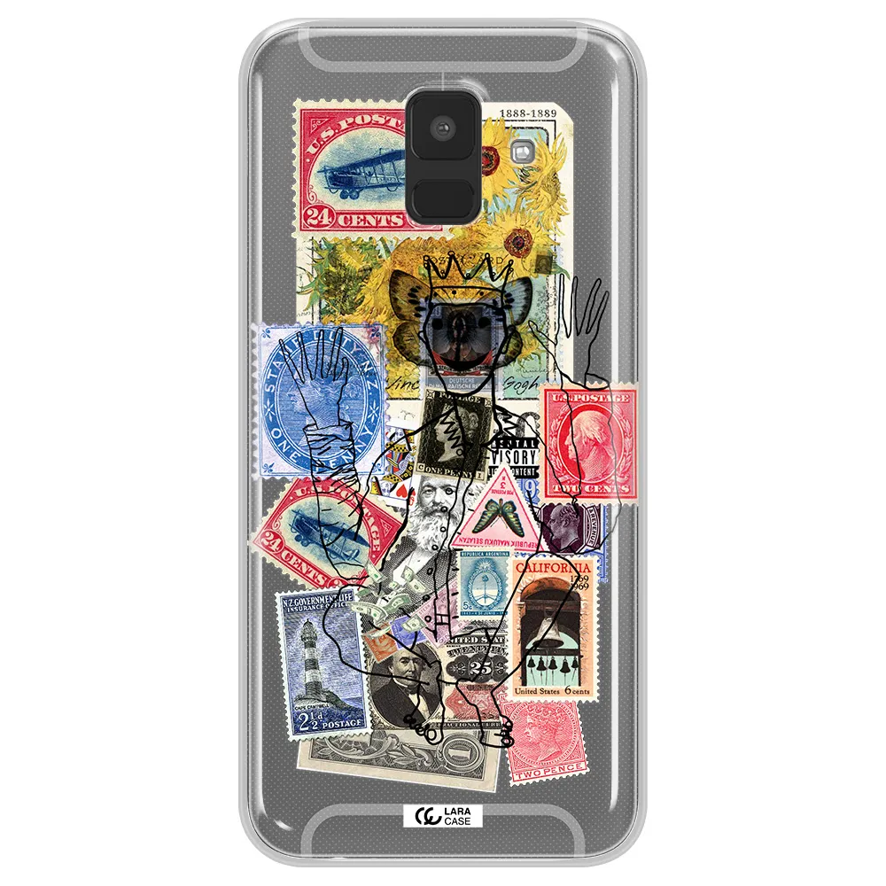 Stamp Collection Samsung A6 Clear TPU Case