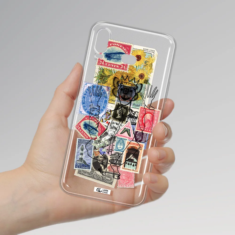 Stamp Collection Samsung A6S Clear TPU Case