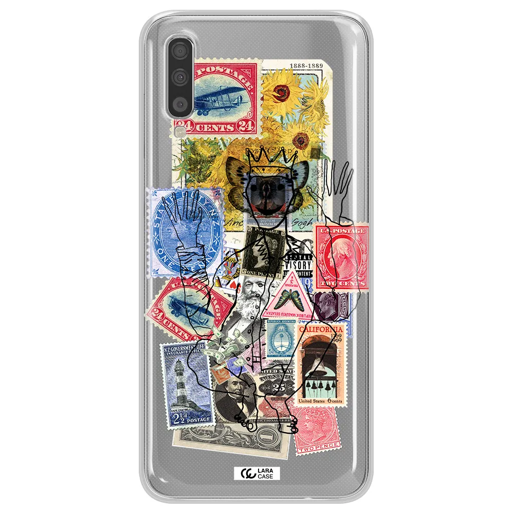 Stamp Collection Samsung A70 Clear TPU Case