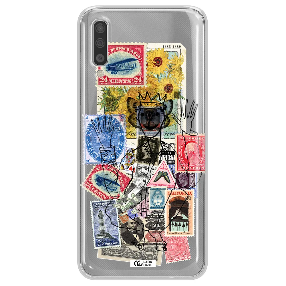 Stamp Collection Samsung A70S Clear Tpu Case