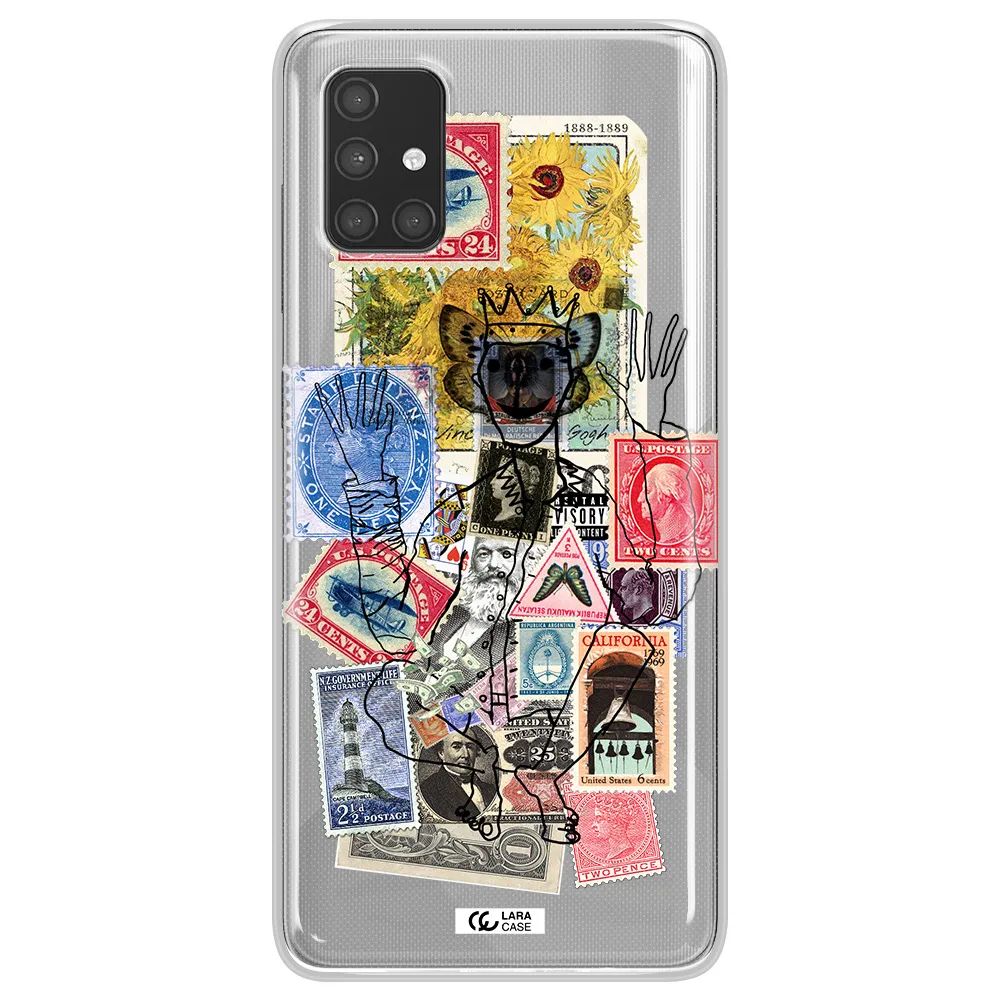 Stamp Collection Samsung A71 Clear TPU Case