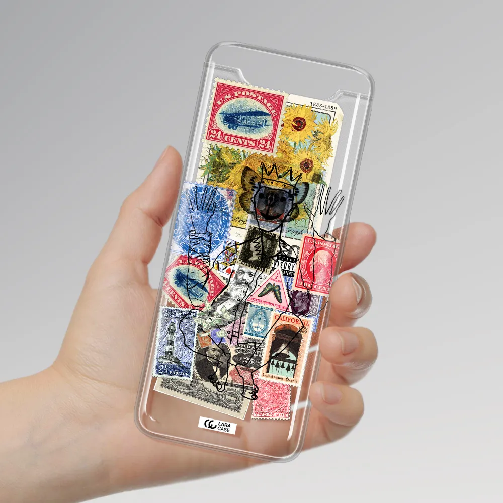 Stamp Collection Samsung A80 Clear TPU Case