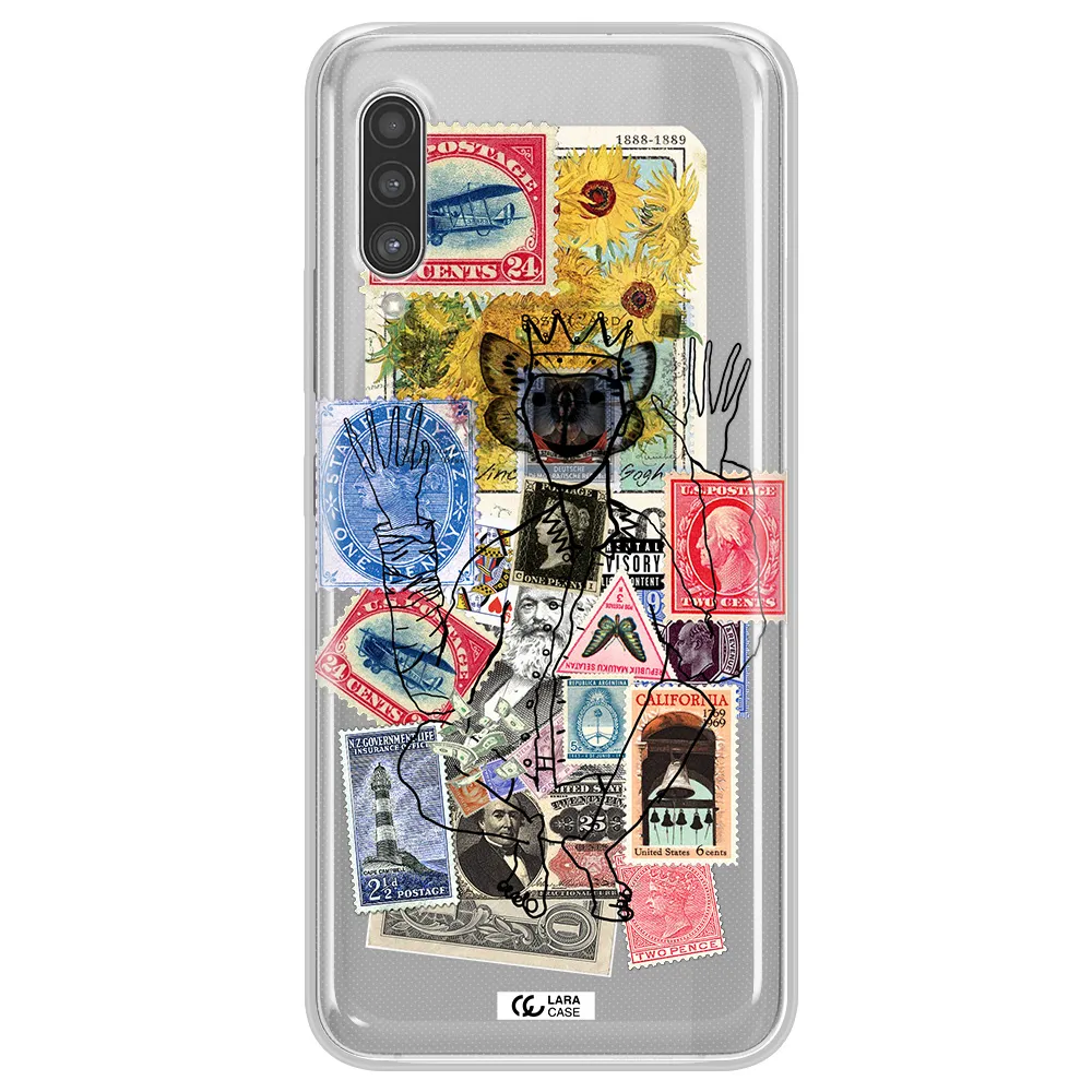 Stamp Collection Samsung A90 Clear TPU Case