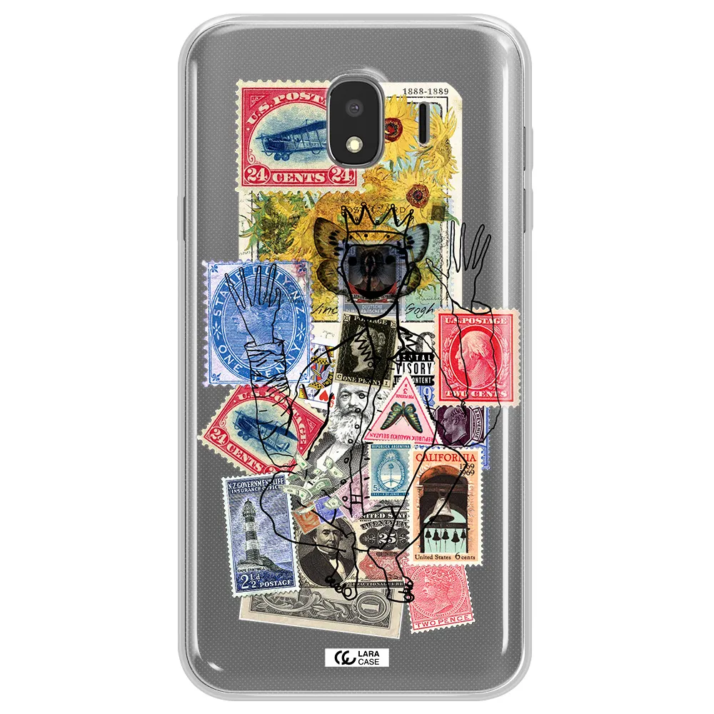Stamp Collection Samsung J4 Clear TPU Case