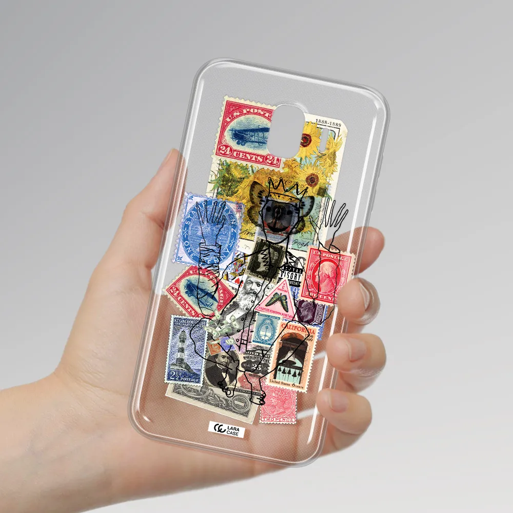 Stamp Collection Samsung J4 Clear TPU Case