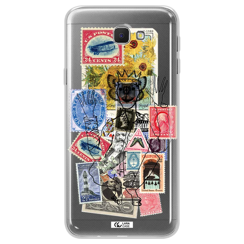 Stamp Collection Samsung J5 Prime Clear TPU Case