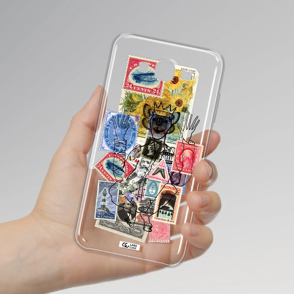 Stamp Collection Samsung J7 2015 Clear TPU Case