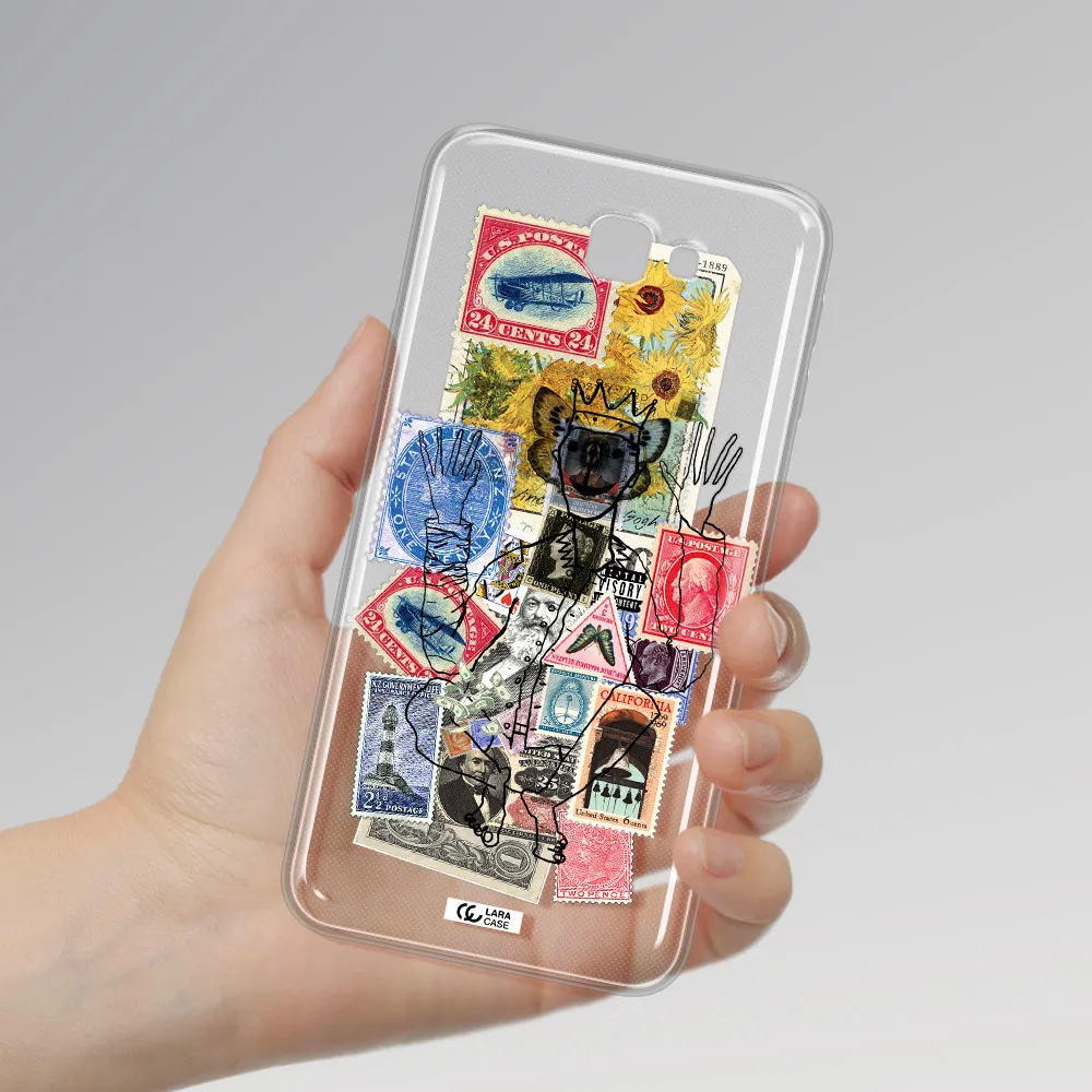 Stamp Collection Samsung J7 Prim Clear TPU Case