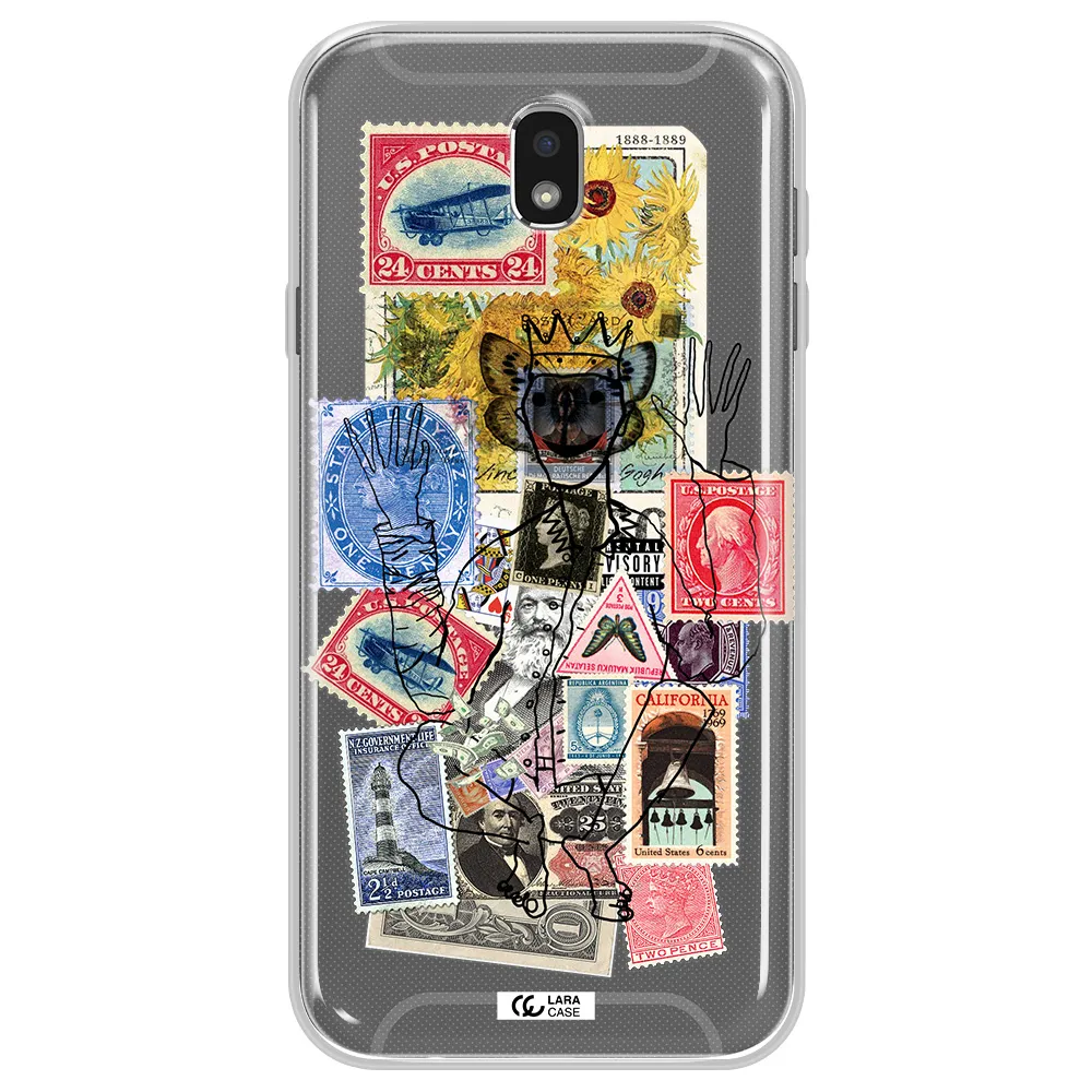 Stamp Collection Samsung J7 Pro Clear TPU Case