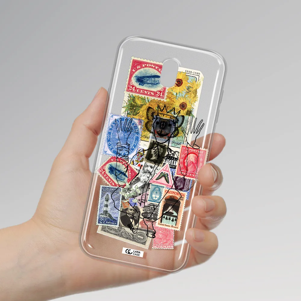 Stamp Collection Samsung J7 Pro Clear TPU Case