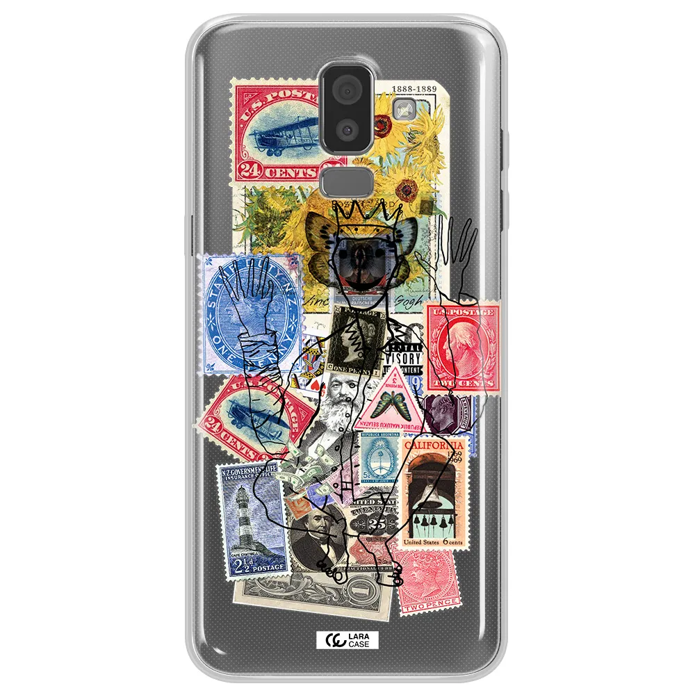 Stamp Collection Samsung J8 Clear TPU Case