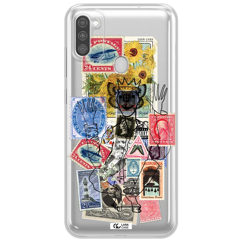 Stamp Collection Samsung M11 Clear TPU Case