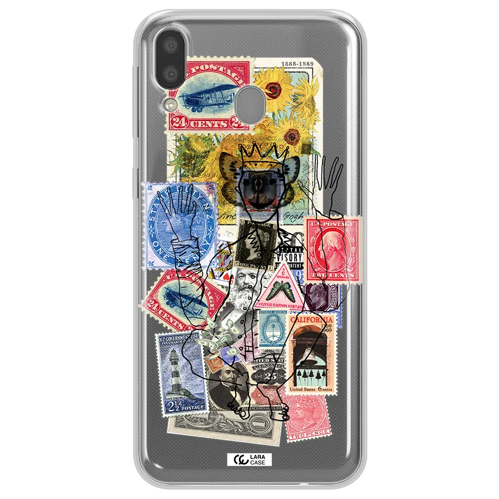 Stamp Collection Samsung M20 Clear TPU Case