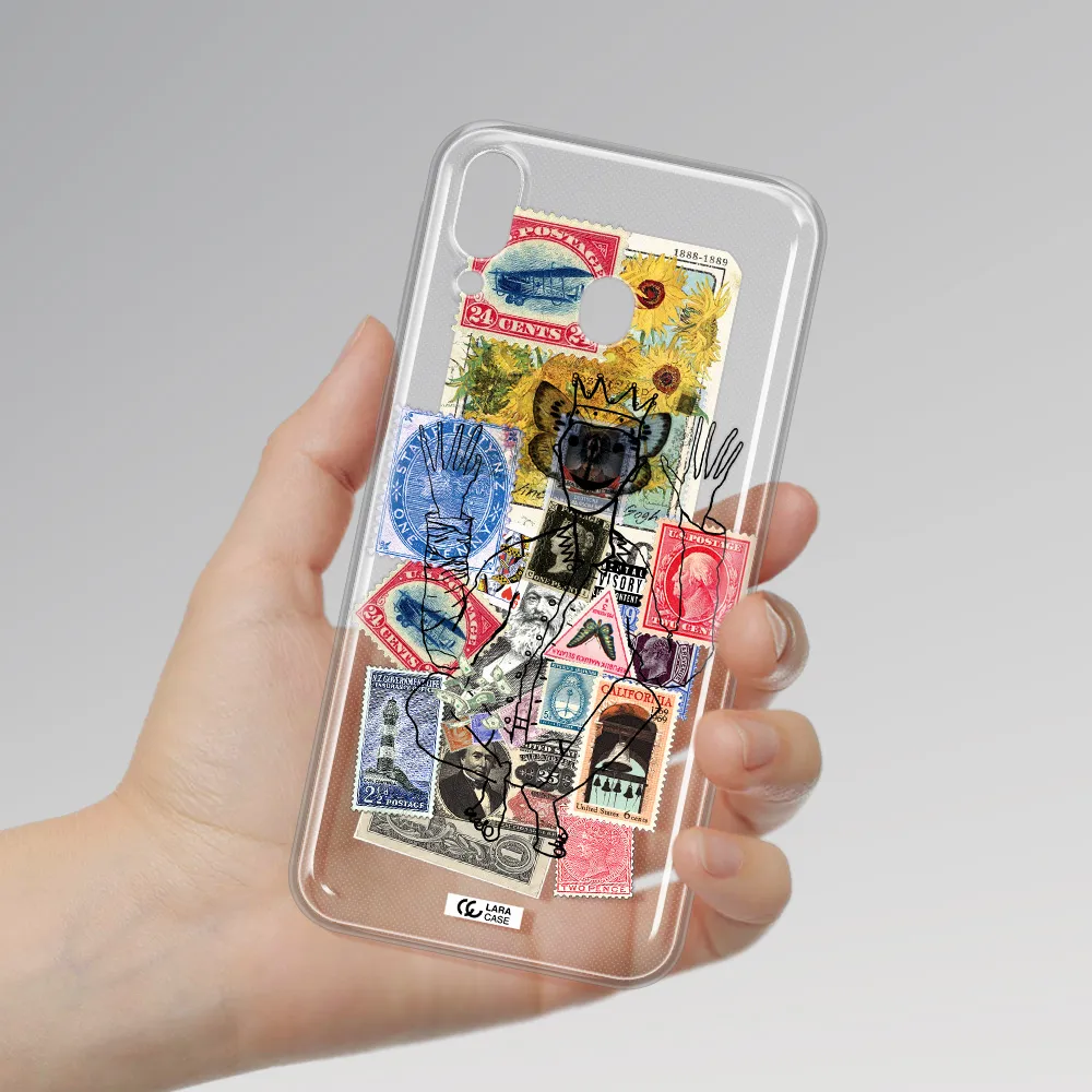 Stamp Collection Samsung M20 Clear TPU Case