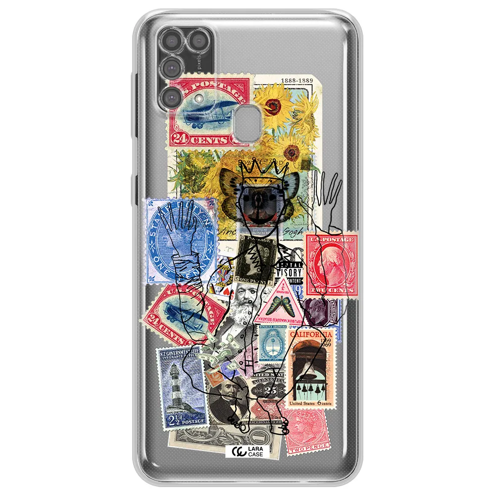 Stamp Collection Samsung M31 Clear TPU Case