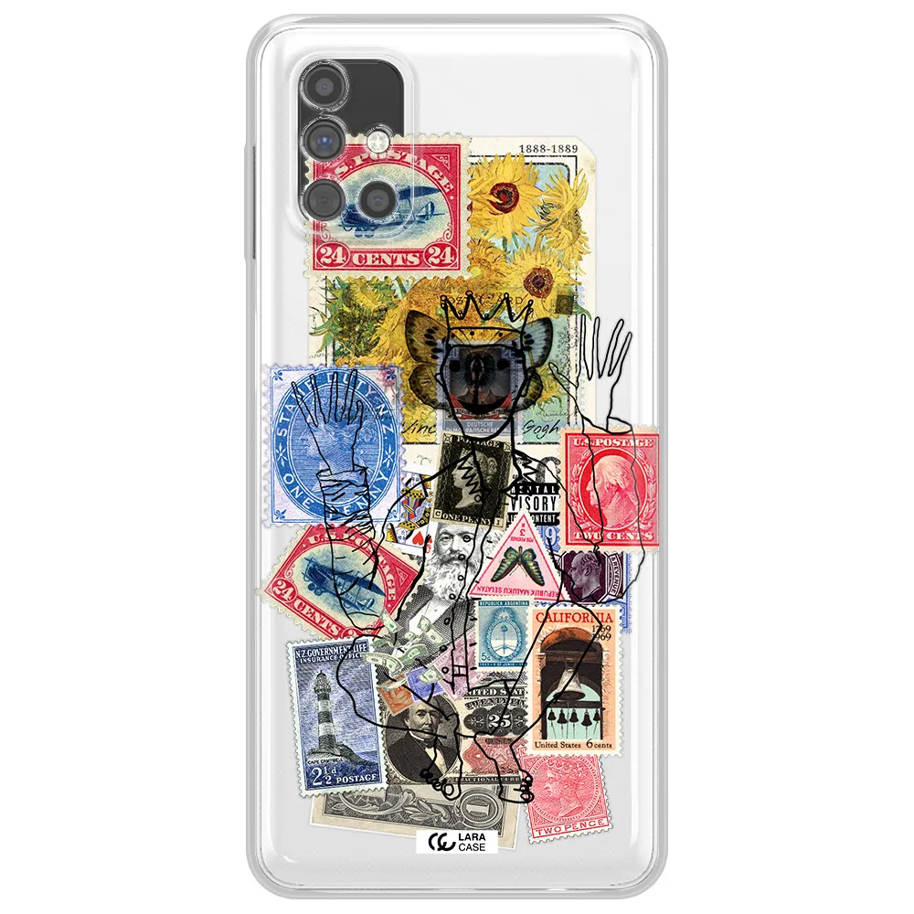 Stamp Collection Samsung M51 Clear TPU Case