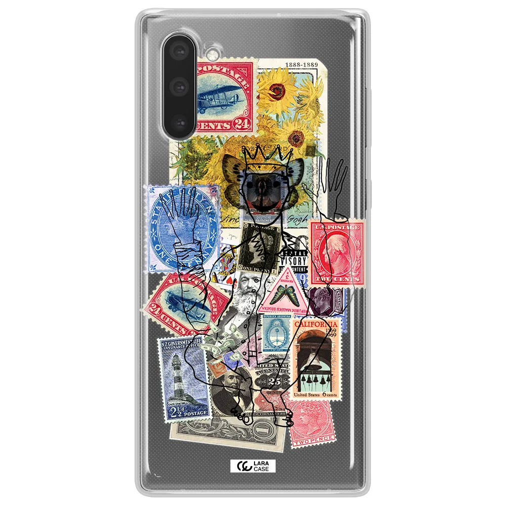 Stamp Collection Samsung Note 10 Clear TPU Case