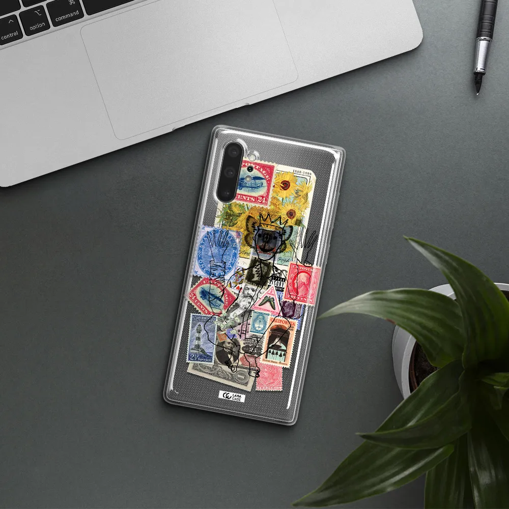 Stamp Collection Samsung Note 10 Plus Clear TPU Case