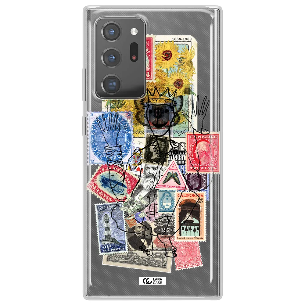 Stamp Collection Samsung Note 20 Ultra Clear TPU Case