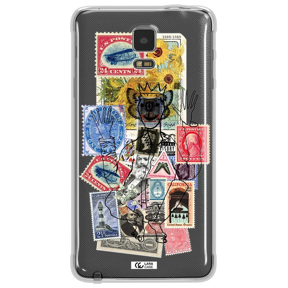 Stamp Collection Samsung Note 4 Clear TPU Case