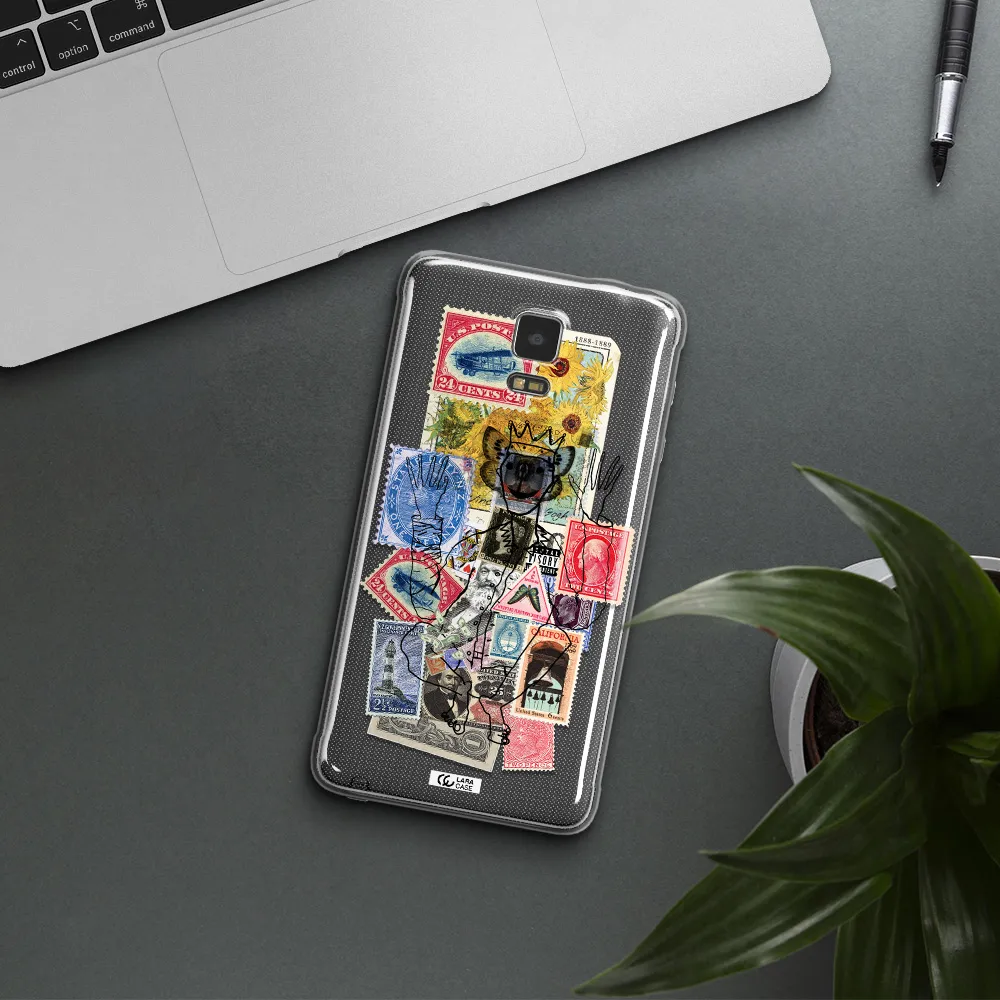 Stamp Collection Samsung Note 4 Clear TPU Case