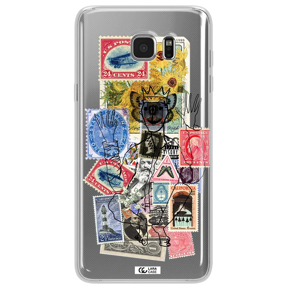 Stamp Collection Samsung Note 5 Clear TPU Case