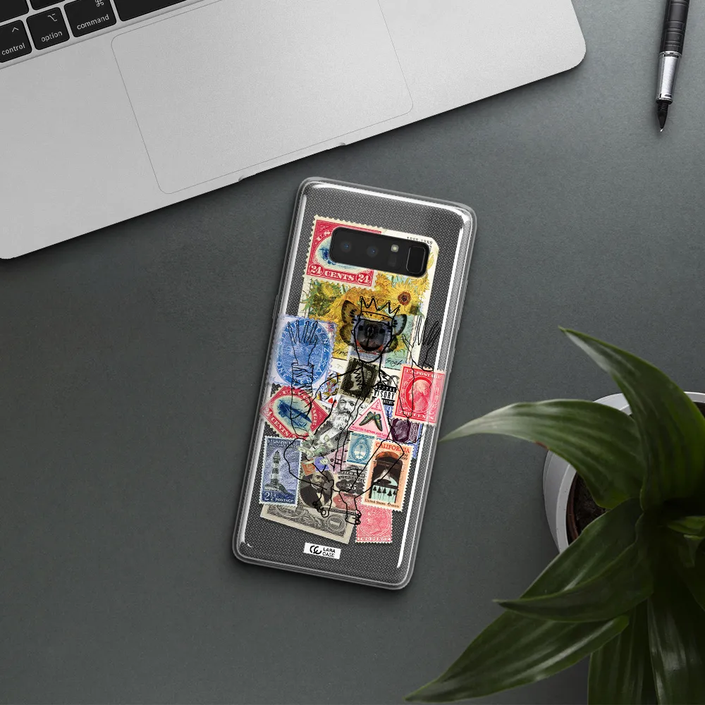 Stamp Collection Samsung Note 8 Clear TPU Case