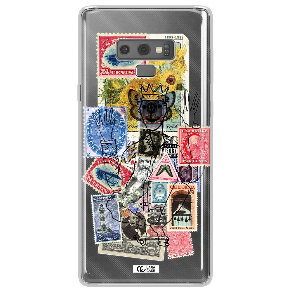 Stamp Collection Samsung Note 9 Clear TPU Case