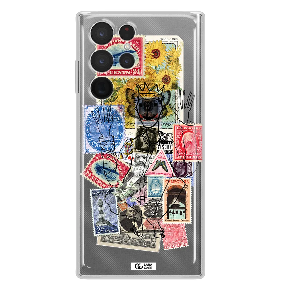 Stamp Collection Samsung S 22 Ultra Clear TPU Case