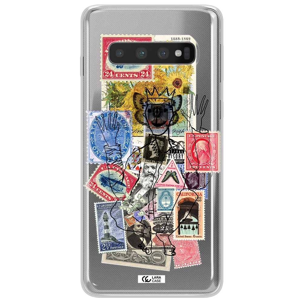 Stamp Collection Samsung S10 Clear TPU Case