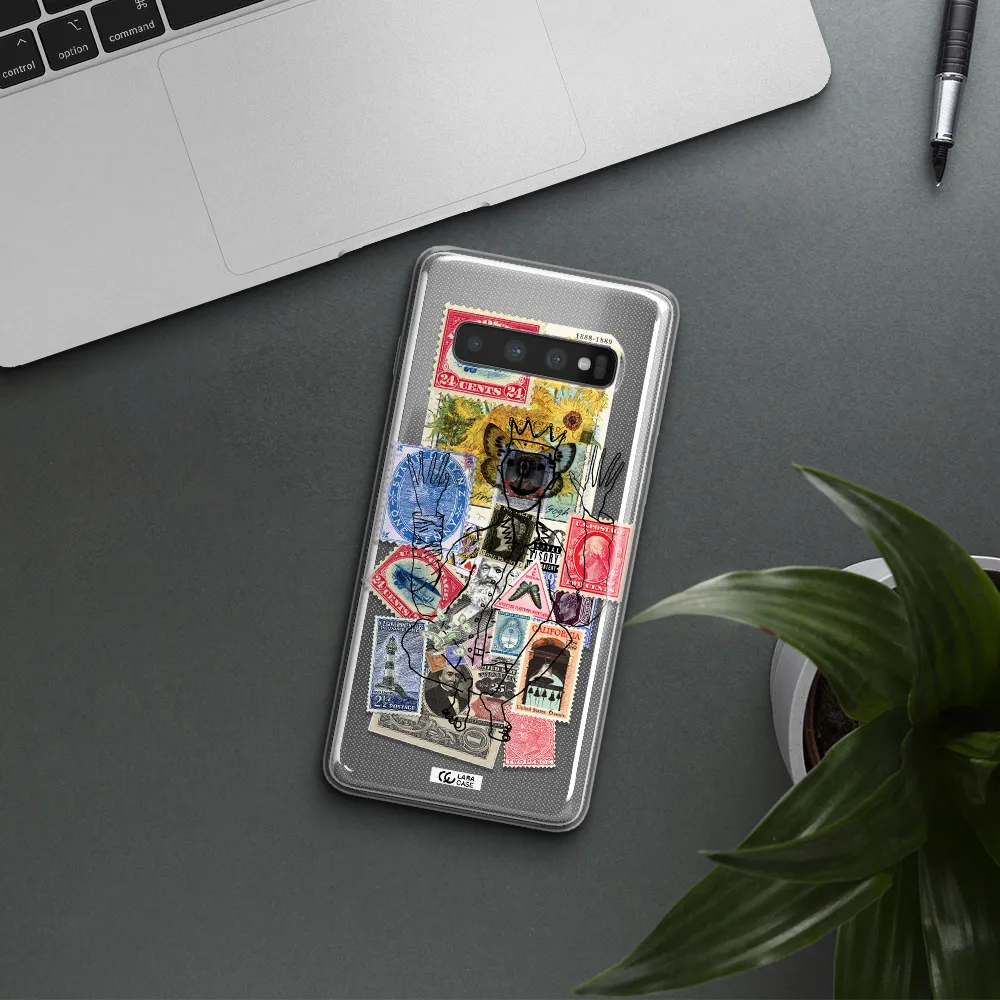 Stamp Collection Samsung S10 Clear TPU Case