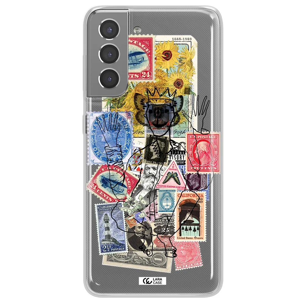Stamp Collection Samsung S21 Clear TPU Case
