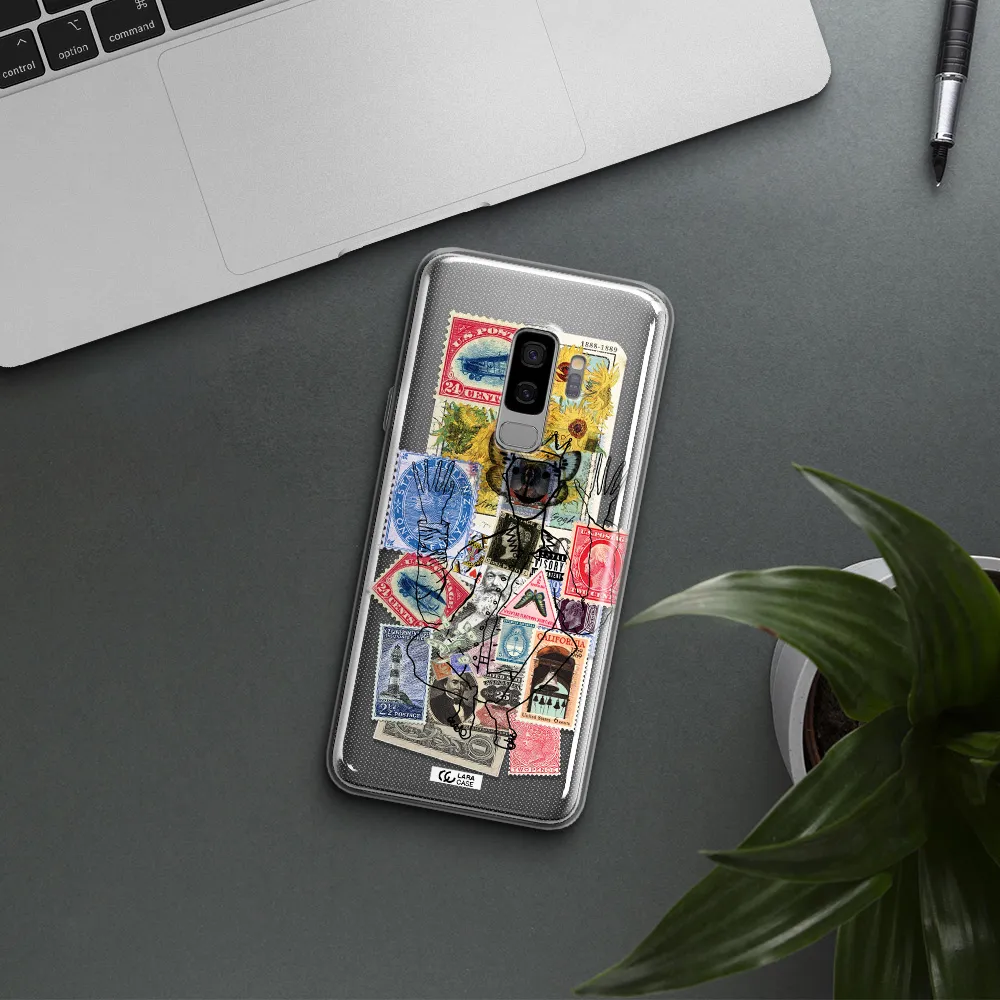Stamp Collection Samsung S9 Plus Clear TPU Case