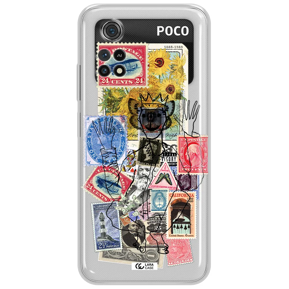 Stamp Collection Xiaomi Poco M4 Pro 4G Clear Tpu Case
