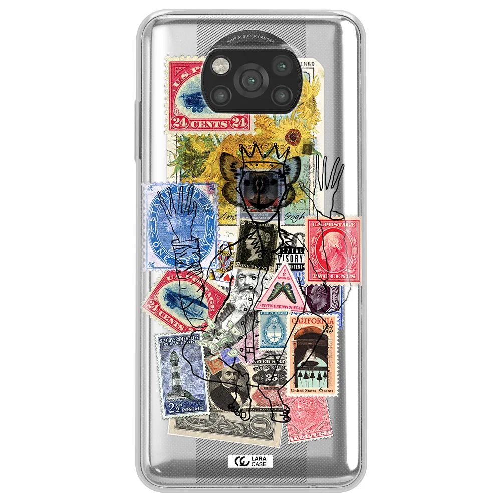 Stamp Collection Xiaomi Poco X3 Clear TPU Case