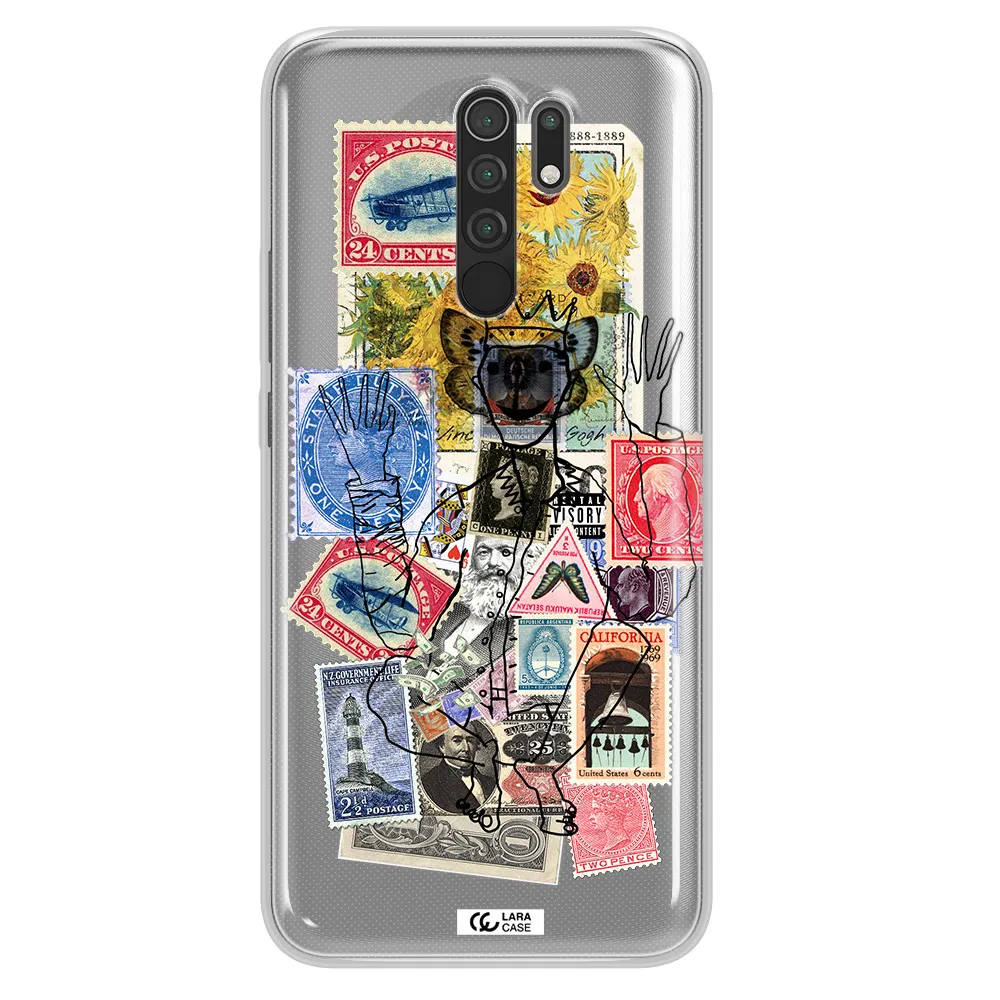 Stamp Collection Xiaomi Redmi 9 Clear TPU Case