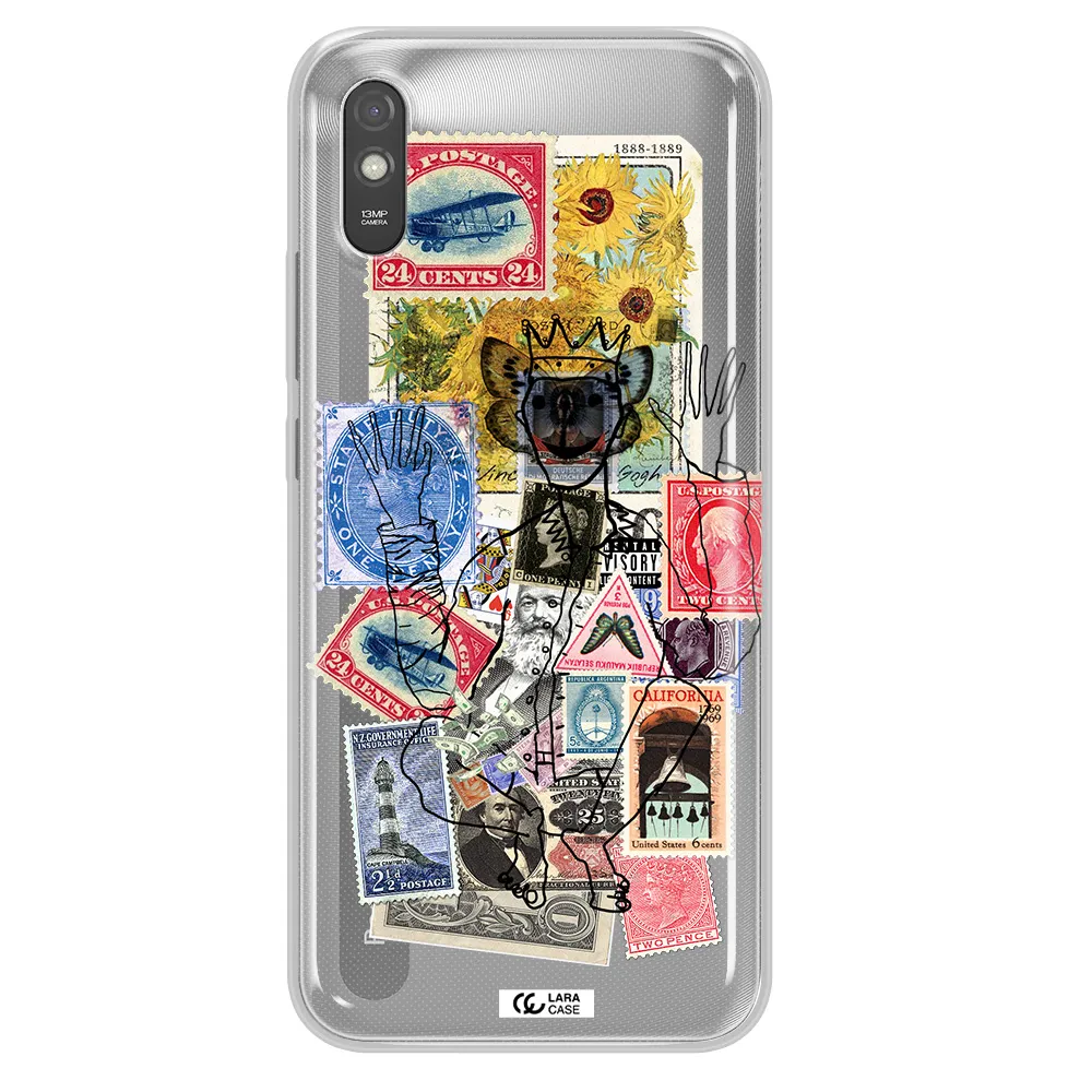 Stamp Collection Xiaomi Redmi 9A Clear TPU Case