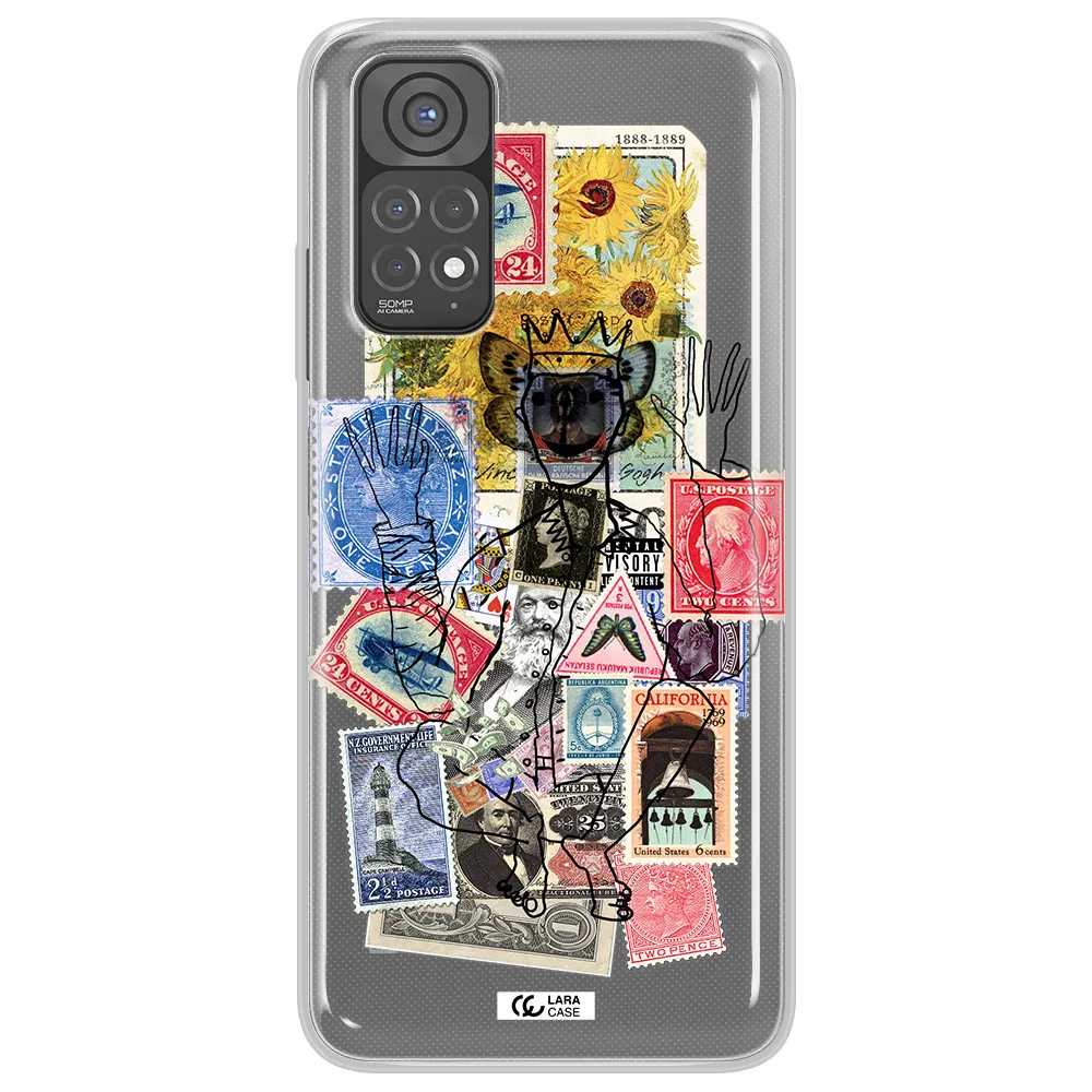 Stamp Collection Xiaomi Redmi Note 11 Clear TPU Case