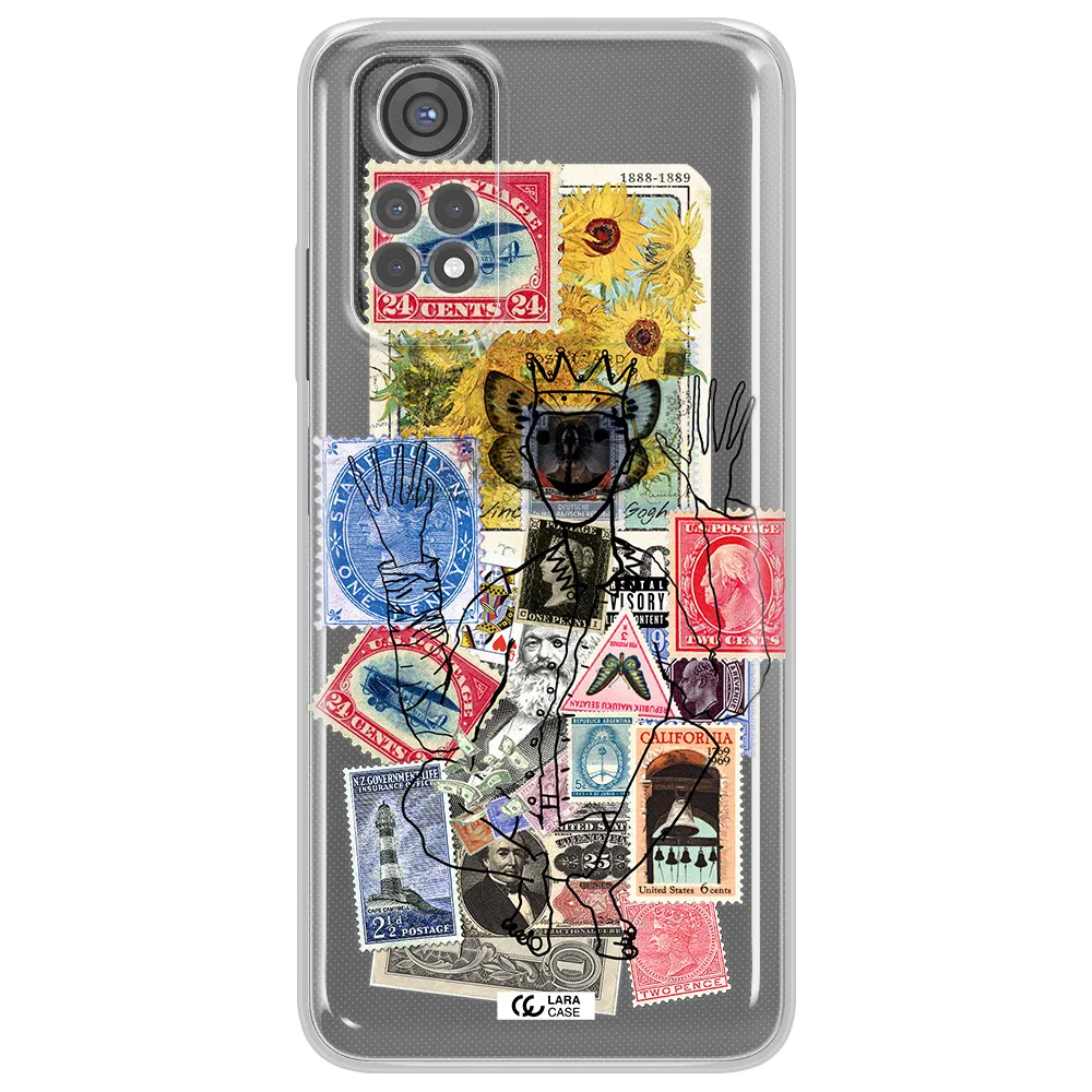 Stamp Collection Xiaomi Redmi Note 11S Clear Tpu Case