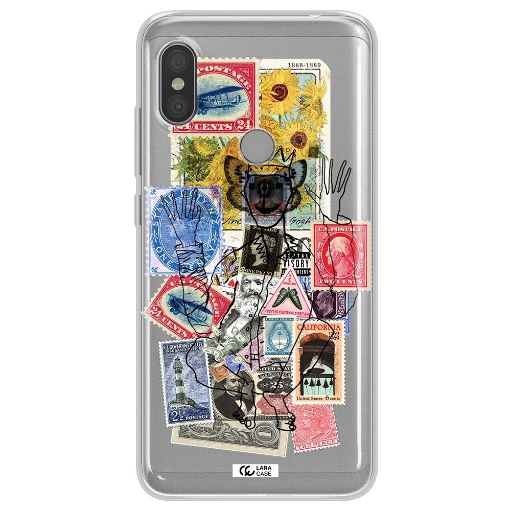 Stamp Collection Xiaomi Redmi Note 6 Pro Clear TPU Case
