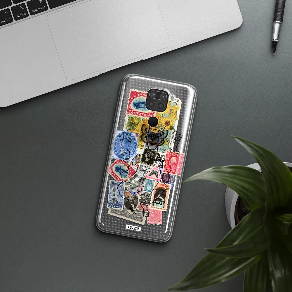 Stamp Collection Xiaomi Redmi Note 9 Clear TPU Case