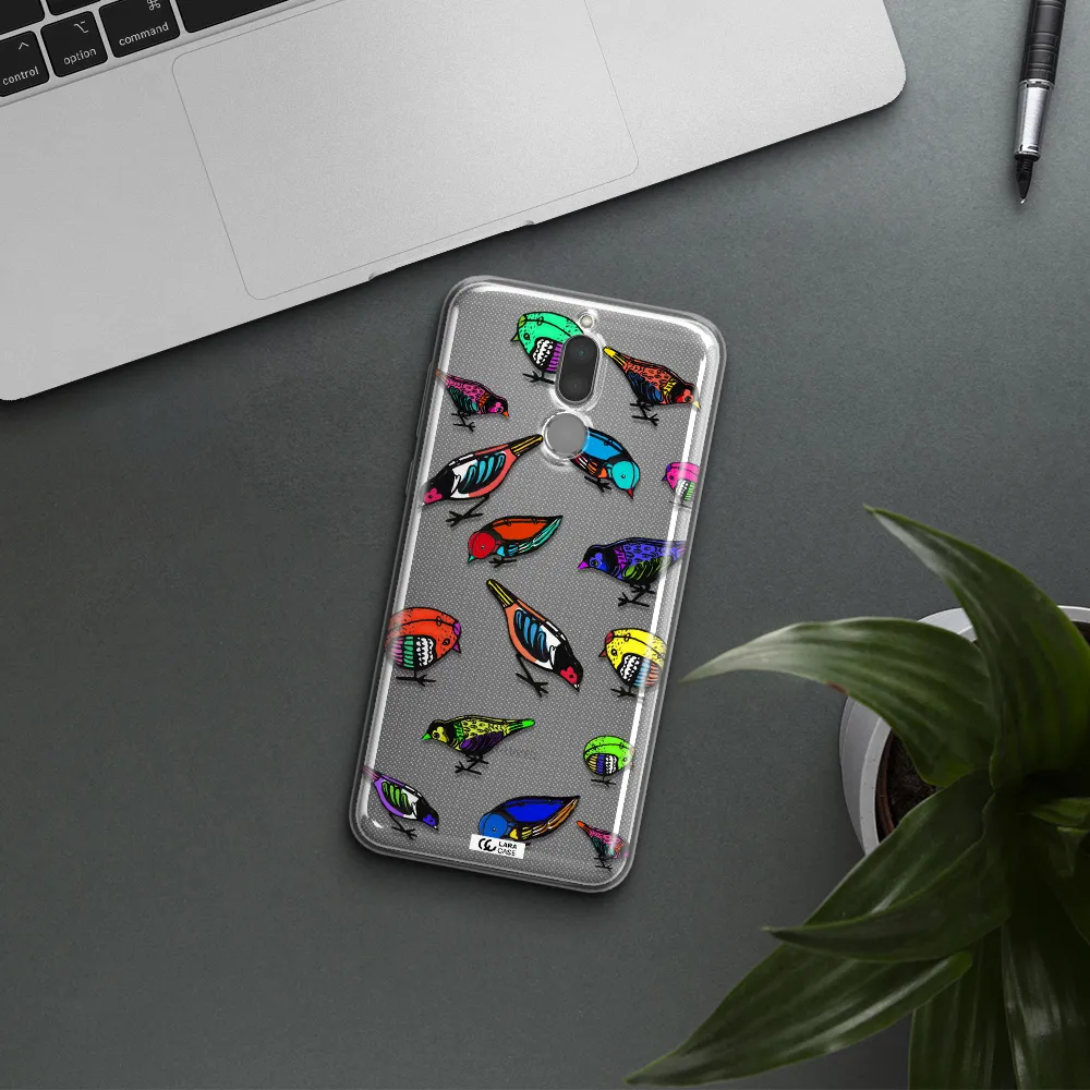 Colorful Birds Drawing Huawei Mate 10 Lite Clear TPU Case