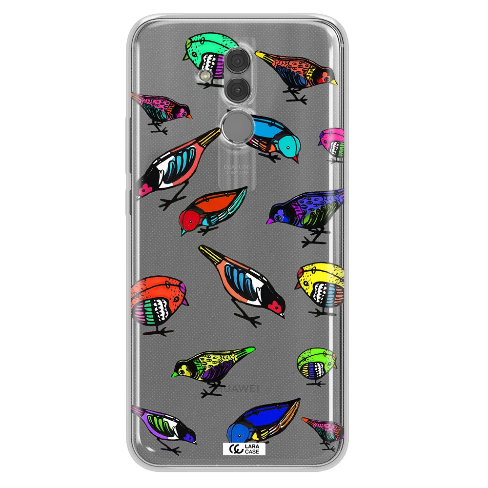 Colorful Birds Drawing Huawei Mate 20 Lite Clear TPU Case