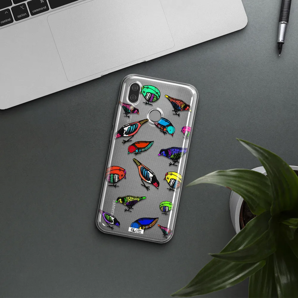 Colorful Birds Drawing Huawei P20 Lite Clear TPU Case