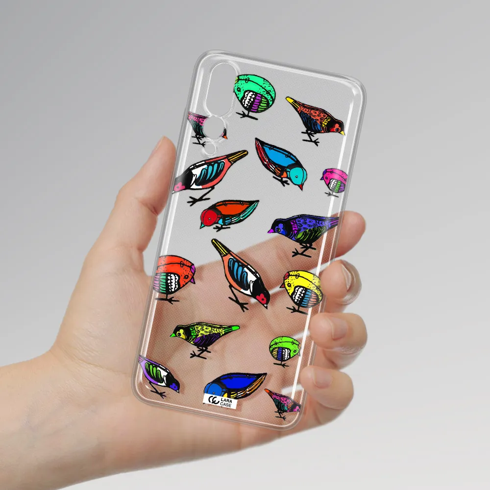 Colorful Birds Drawing Huawei P20 Pro Clear TPU Case