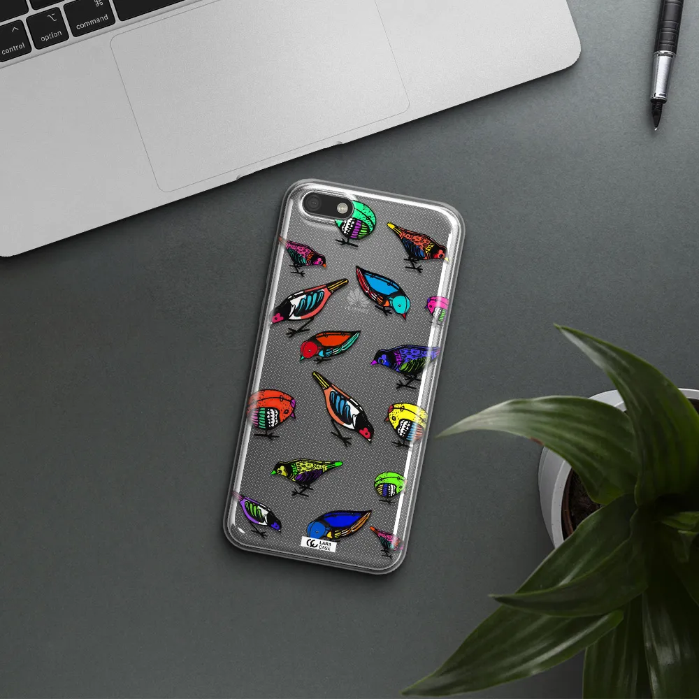 Colorful Birds Drawing Huawei Y5 2018 Clear TPU Case