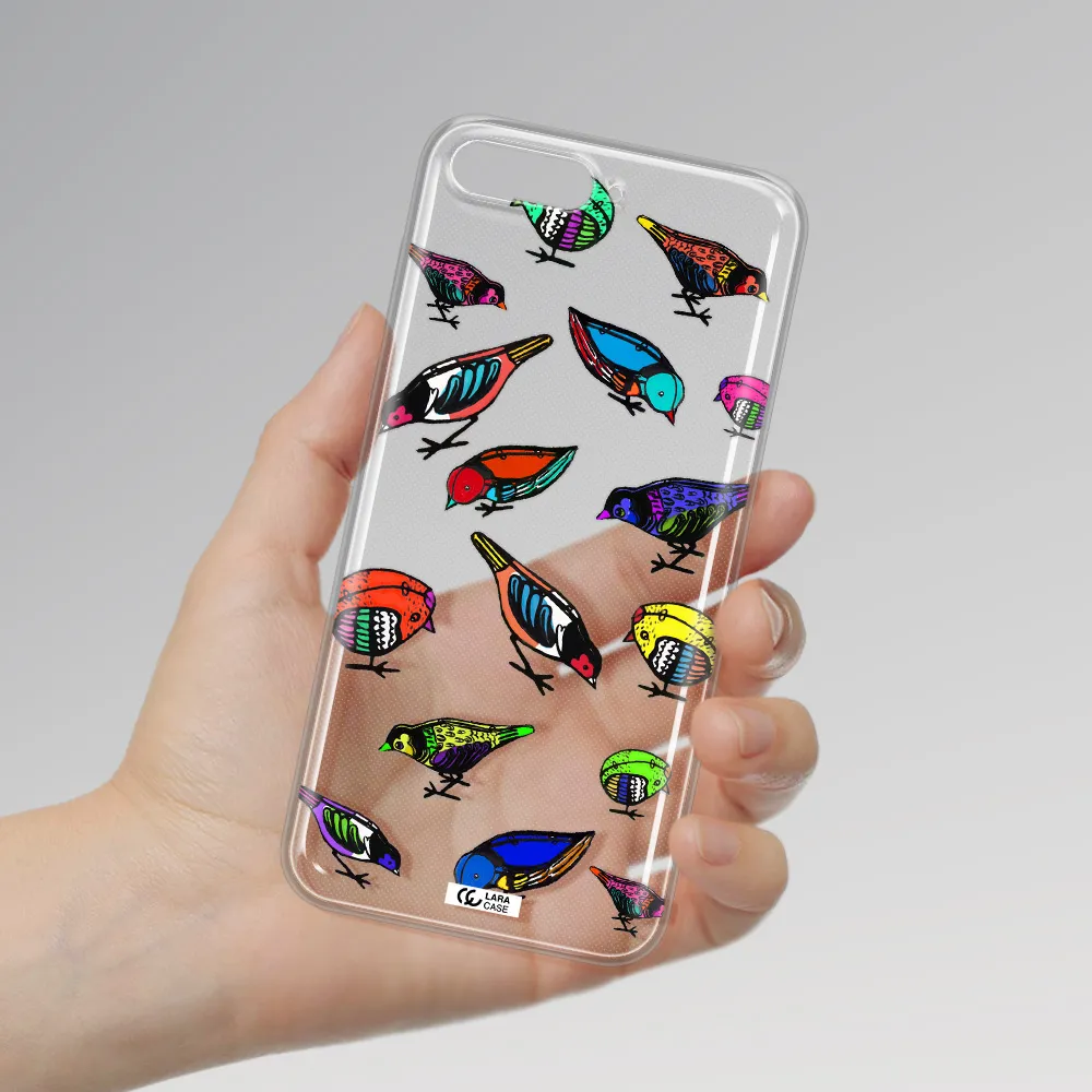 Colorful Birds Drawing Huawei Y6 2018 Clear TPU Case