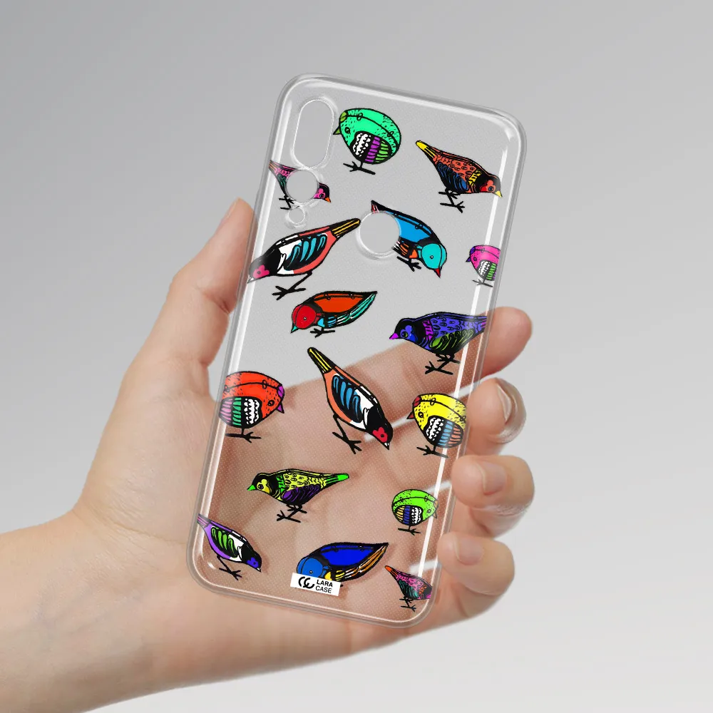 Colorful Birds Drawing Huawei Y9 Prime 2019 Clear TPU Case